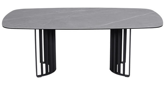 COUCHTISCH ESG 120/70/42 cm Grau, Schwarz - Schwarz/Grau, Design, Glas/Keramik (120/70/42cm) - Novel