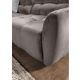 ECKSOFA Grau Flachgewebe  - Schwarz/Grau, MODERN, Kunststoff/Textil (275/235cm) - Landscape