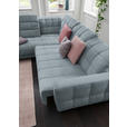 ECKSOFA  in Webstoff Hellblau  216/302 cm  - Schwarz/Hellblau, Design, Holz/Textil (216/302cm) - Xora
