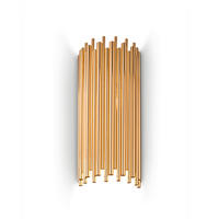 WANDLEUCHTE Pan 25/17/58 cm   - Goldfarben, KONVENTIONELL, Metall (25/17/58cm) - Ideal Lux