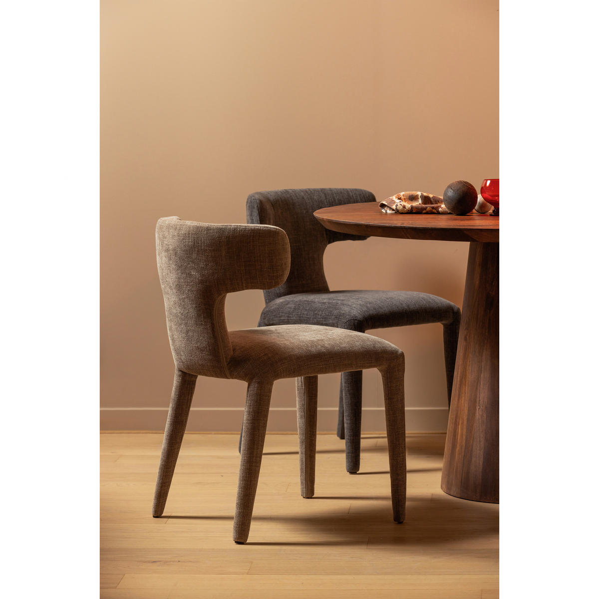 STUHL-SET 2 Stück  in Webstoff  - Sandfarben, MODERN, Textil (52/78/53cm) - Livetastic