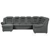 WOHNLANDSCHAFT in Chenille Dunkelgrau  - Dunkelgrau/Schwarz, Konventionell, Kunststoff/Textil (165/333/216cm) - Livetastic