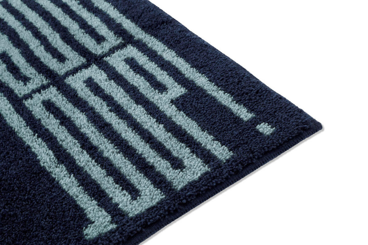 BADTEPPICH Bars Blau 70/120 cm  - Blau, Basics, Naturmaterialien/Textil (70/120cm) - Joop!