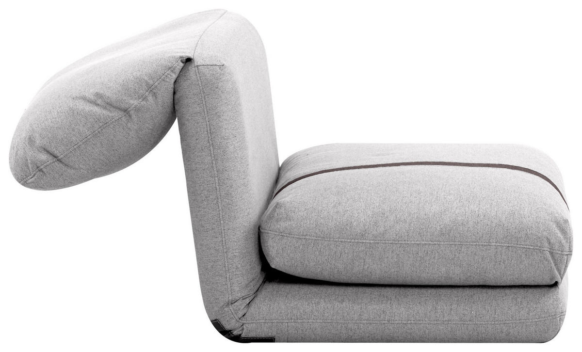 SCHLAFSESSEL  in Webstoff Hellgrau  - Dunkelgrau/Hellgrau, Design, Textil (78/58/82cm) - Livetastic