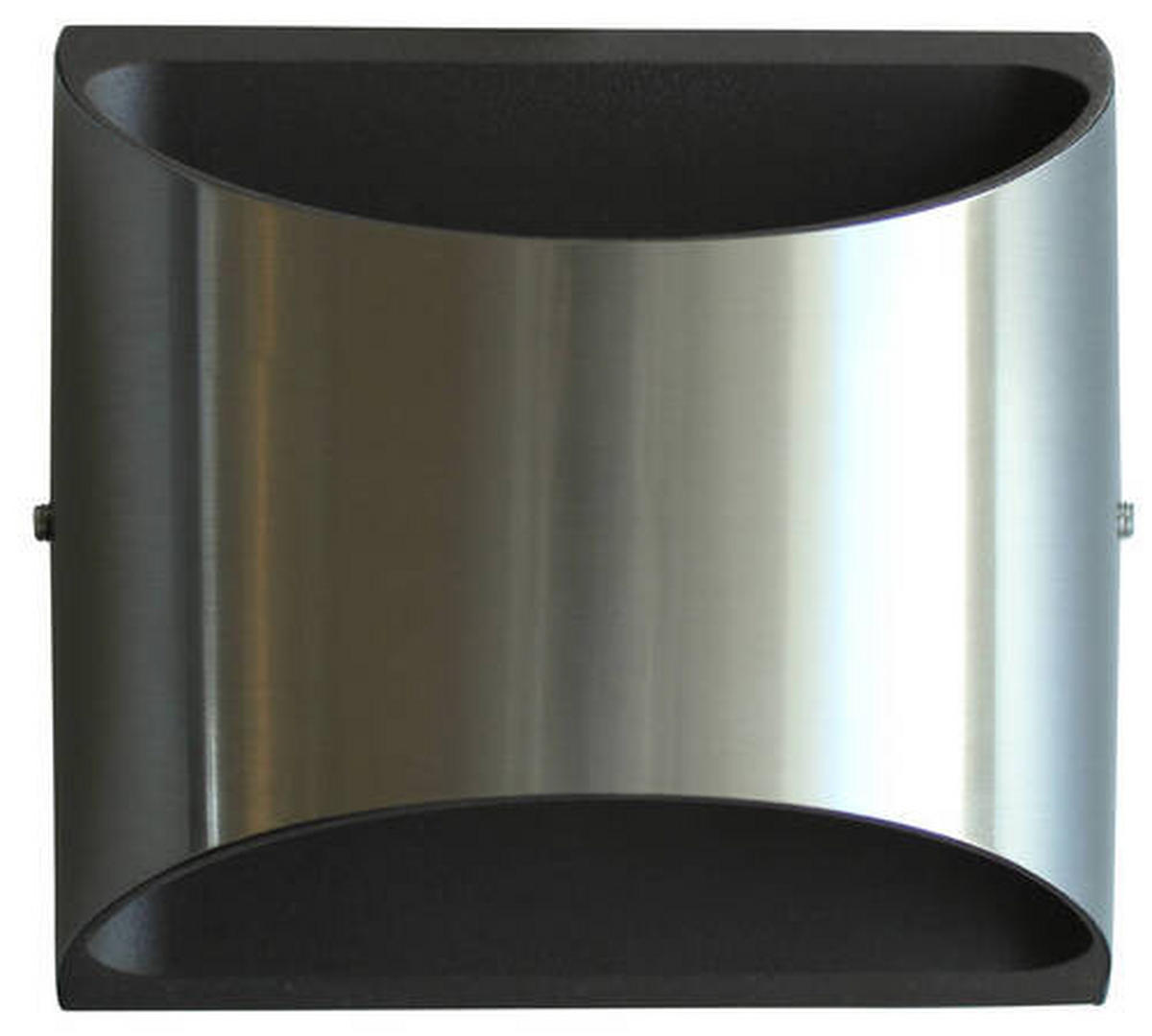 AUßENWANDLEUCHTE SMD   - Edelstahlfarben, Design, Metall (12,3/13,1/7cm)