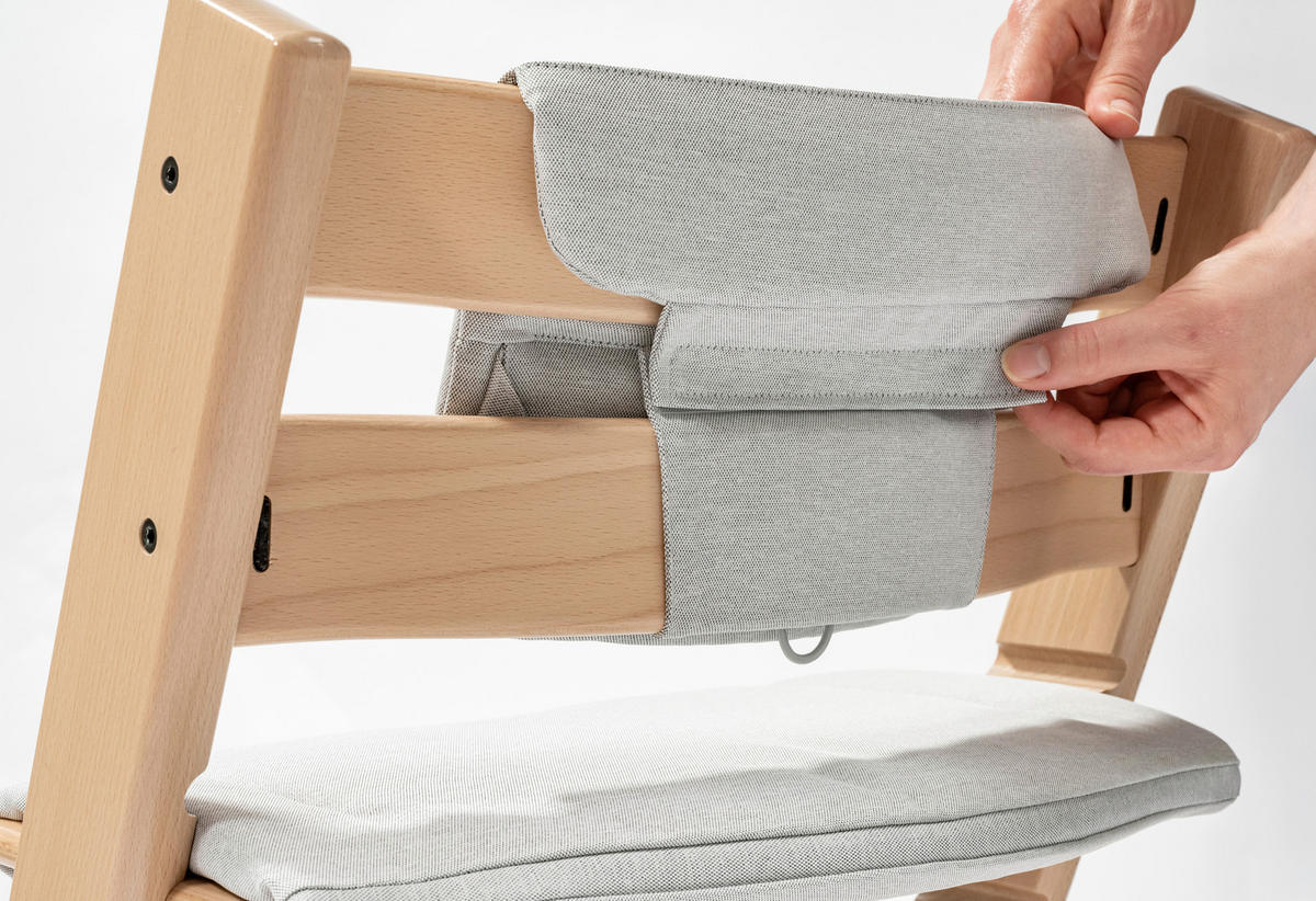 HOCHSTUHLEINLAGE  - Beige, Basics, Textil (41cm) - Stokke