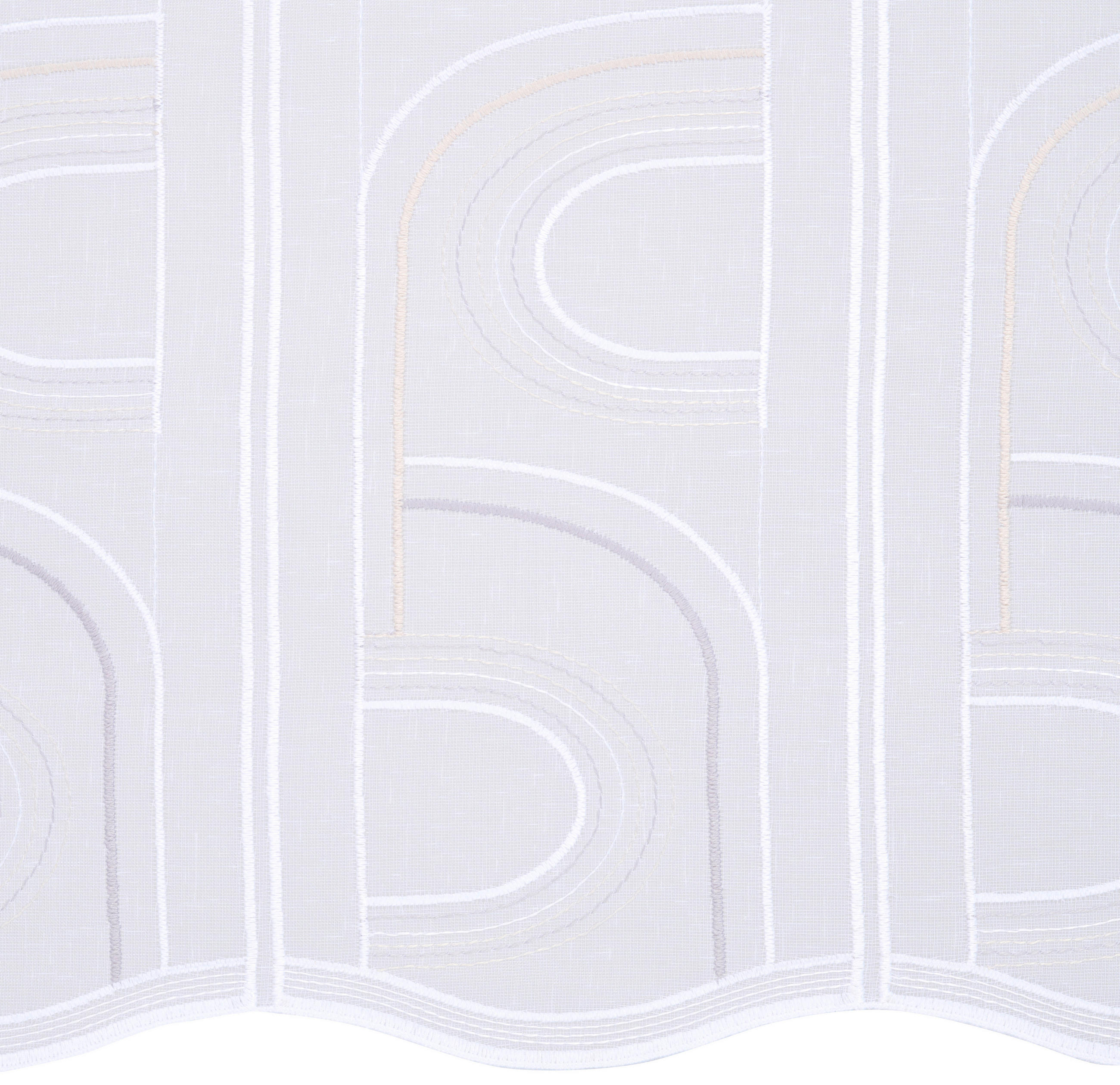 SCHEIBENGARDINE 45 cm   - Grau, KONVENTIONELL, Kunststoff (45cm) - Esposa