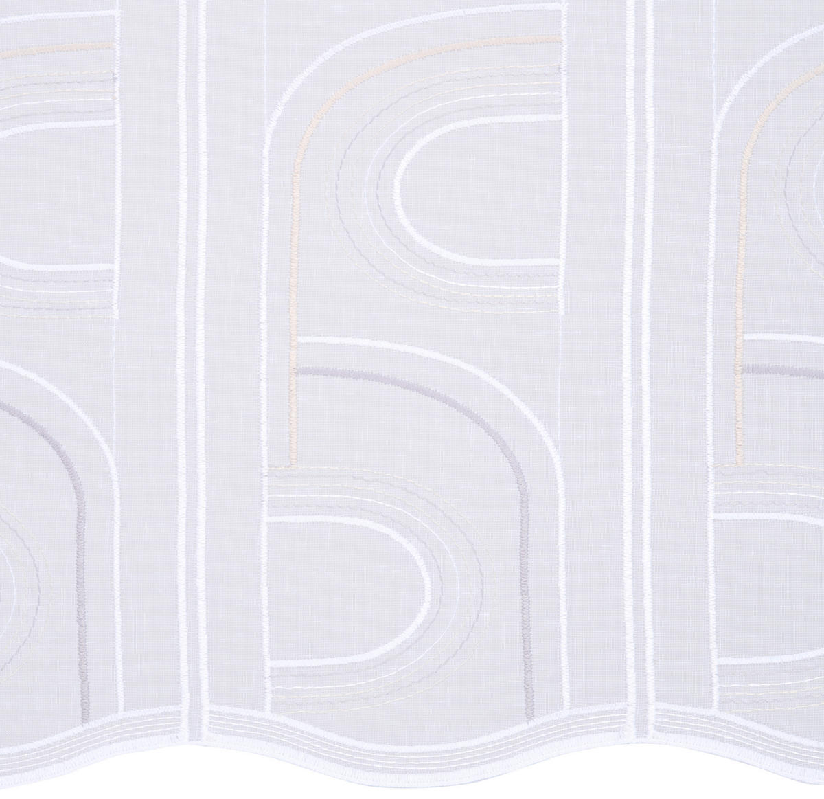 SCHEIBENGARDINE 45 cm   - Grau, KONVENTIONELL, Kunststoff (45cm) - Esposa