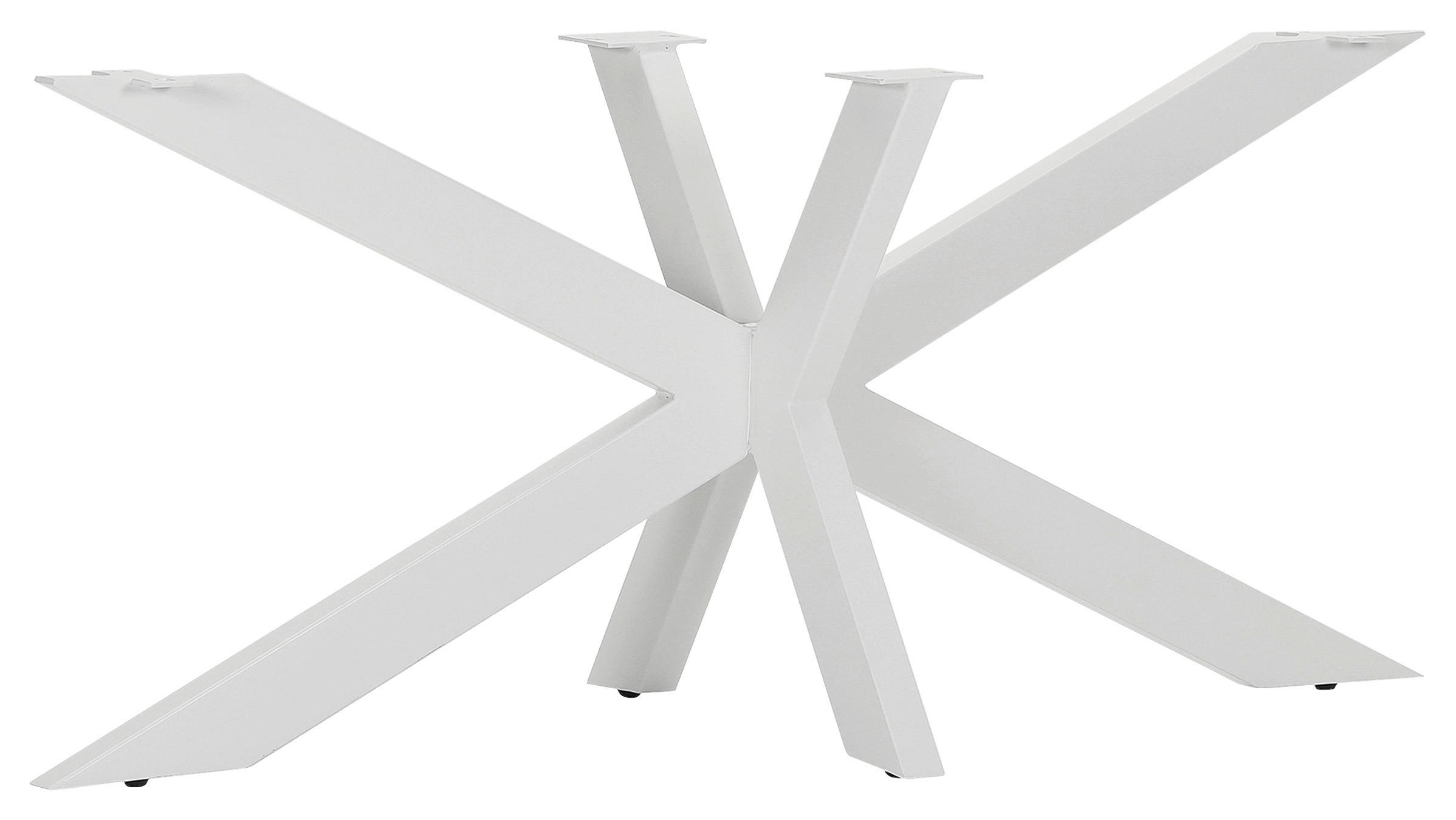 TISCHGESTELL Weiß   - Weiß, Design, Metall (163/72/73cm) - Landscape
