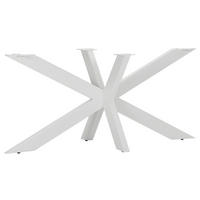 TISCHGESTELL Weiß   - Weiß, Design, Metall (163/72/73cm) - Landscape