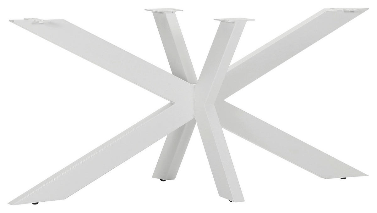 TISCHGESTELL Weiß   - Weiß, Design, Metall (163/72/73cm) - Landscape