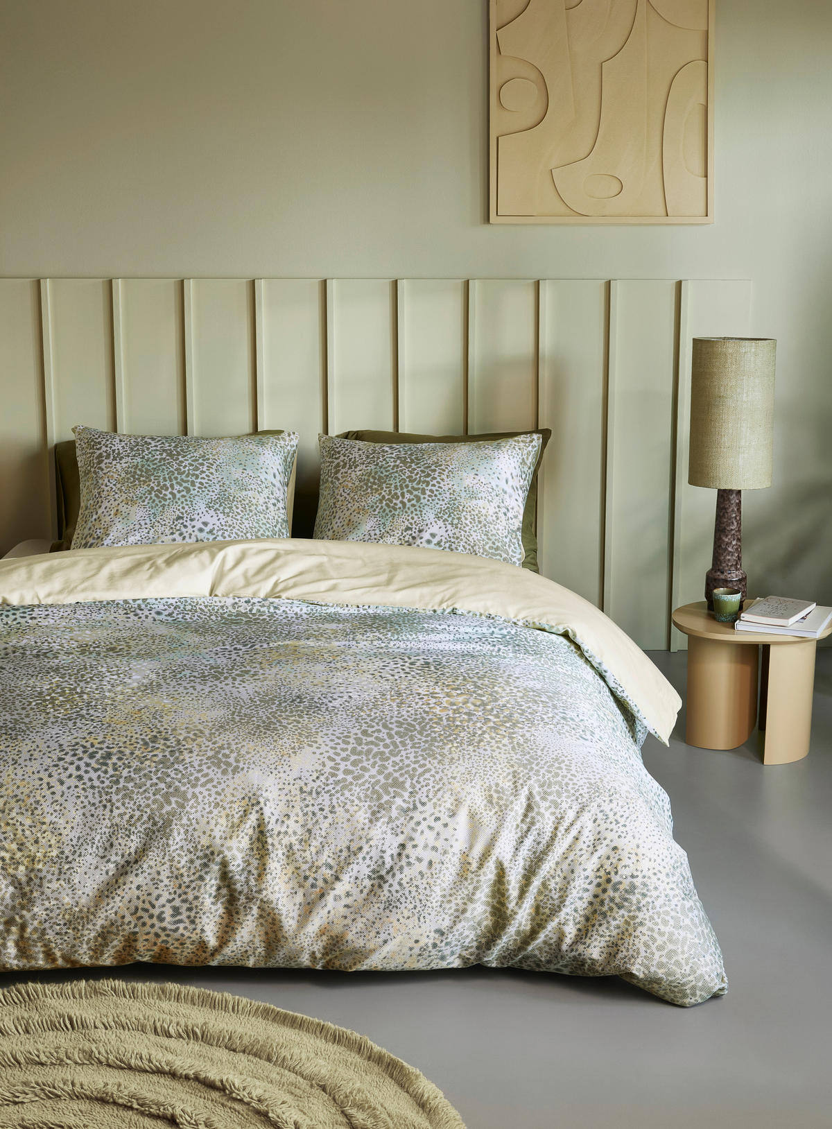 WENDEBETTWÄSCHE Siala Satin 140/200 cm  - Grün, KONVENTIONELL, Textil (140/200cm) - Novel