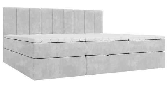 FAMILIENBETT - Hellgrau/Schwarz, Design, Holzwerkstoff/Kunststoff (240/200cm) - Esposa
