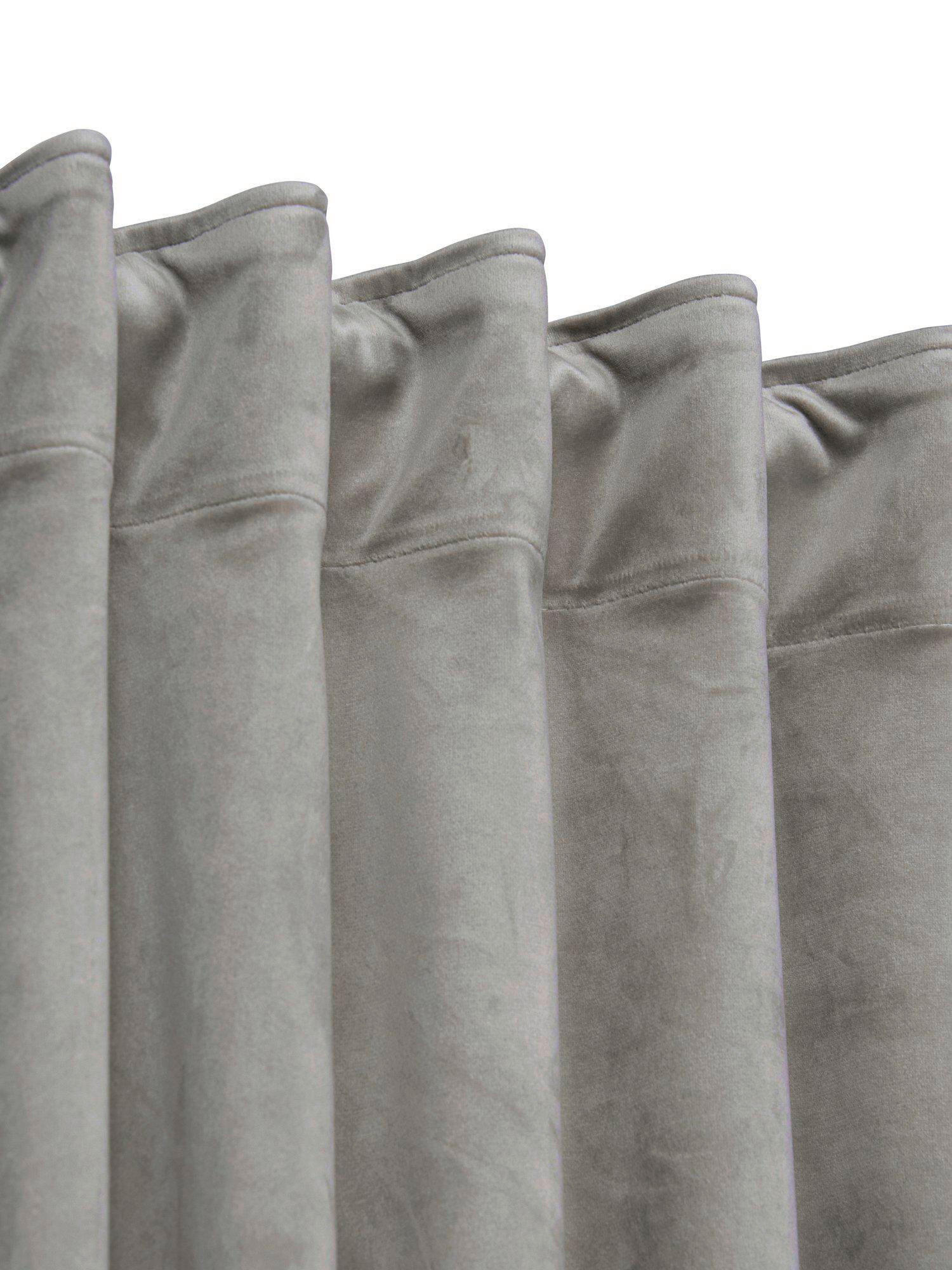 FERTIGVORHANG black-out (lichtundurchlässig)  - Grau, Basics, Textil (135/280cm)