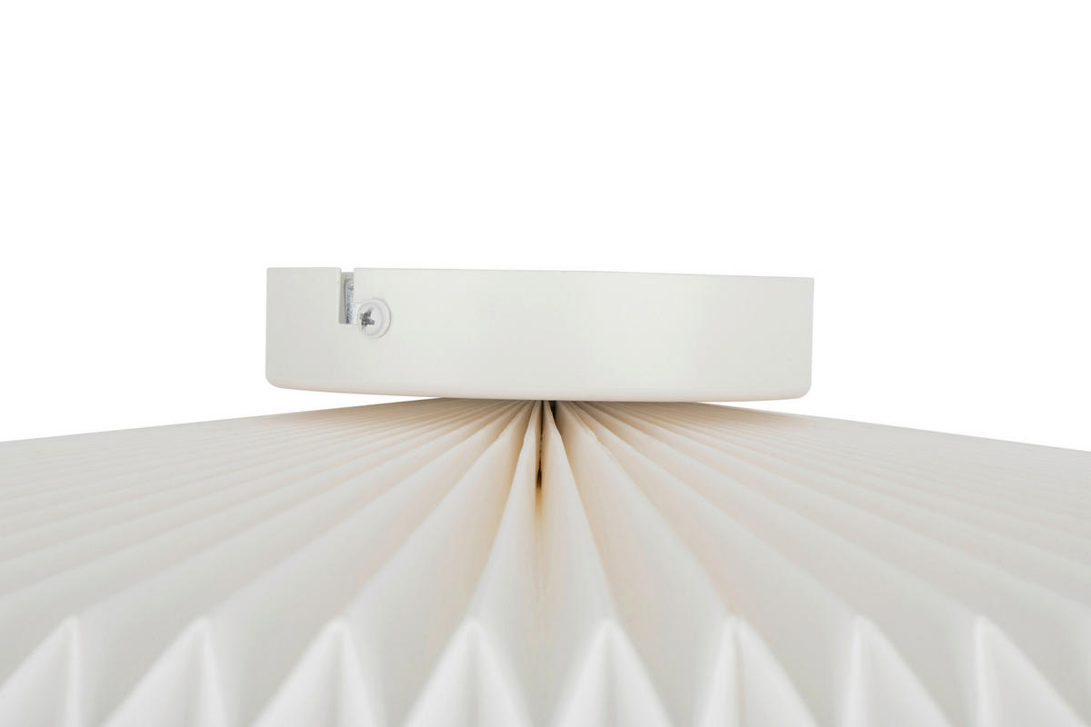 DECKENLEUCHTE  50/25 cm    - Weiß, Design, Papier/Metall (50/25cm) - Collet's Monde