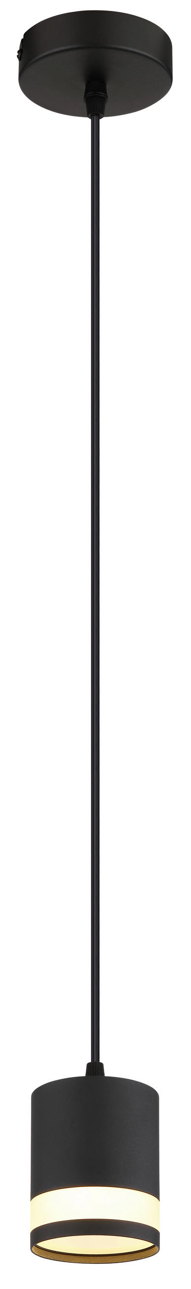 LED-HÄNGELEUCHTE 10/120 cm  - Schwarz/Weiß, Design, Kunststoff/Metall (10/120cm) - Globo