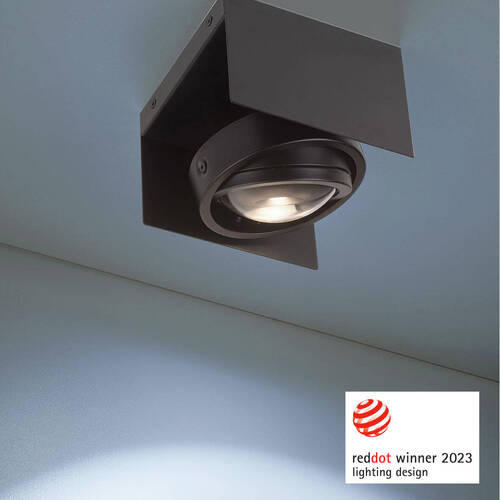LED-DECKENLEUCHTE 17/13/22,5 cm   - Schwarz, Basics, Metall (17/13/22,5cm)