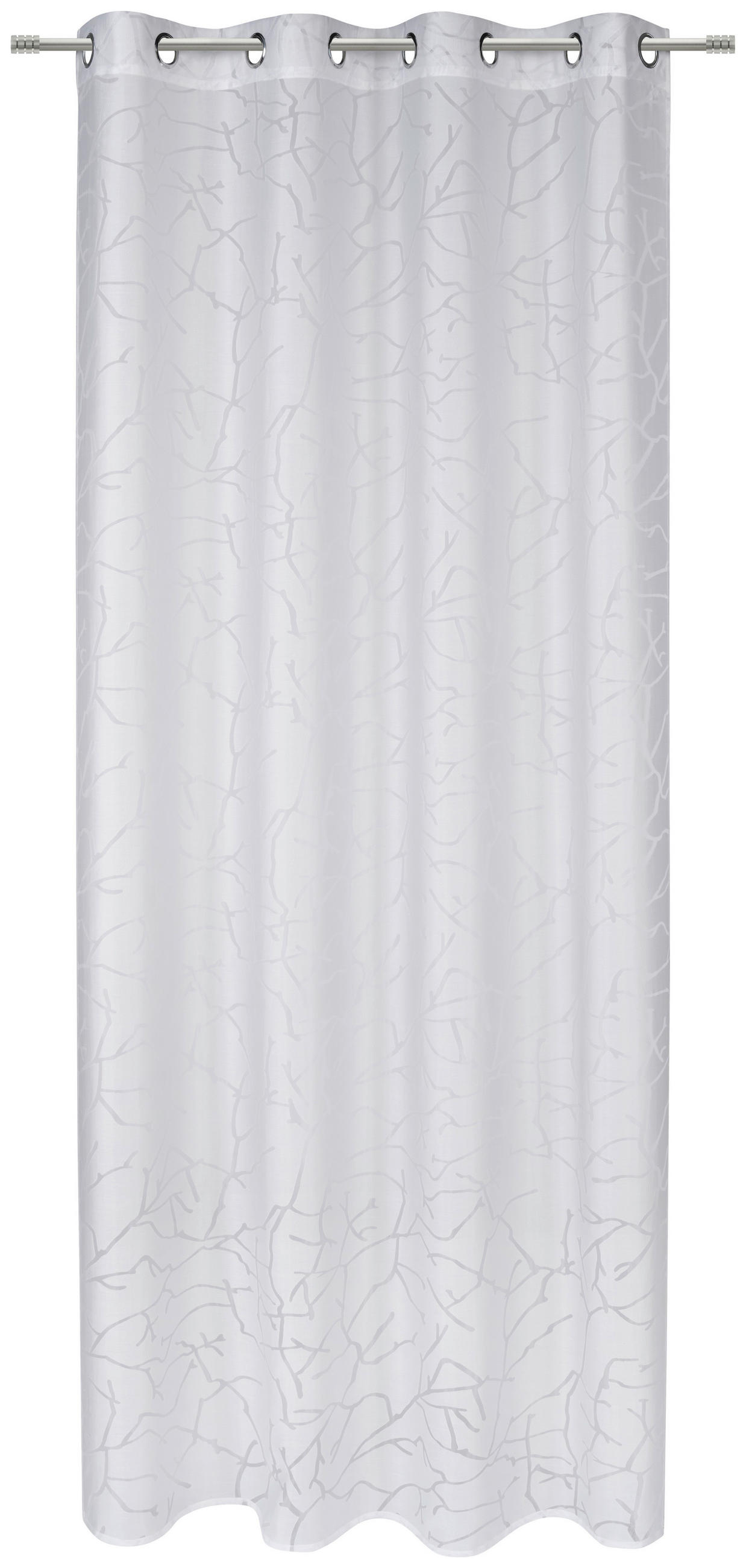 ÖSENSCHAL MATERA halbtransparent 140/245 cm   - Weiß, KONVENTIONELL, Textil (140/245cm) - Esposa