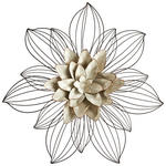 WANDDEKO Metall  - Schwarz/Weiß, Basics, Metall (65/67cm) - Ambia Home