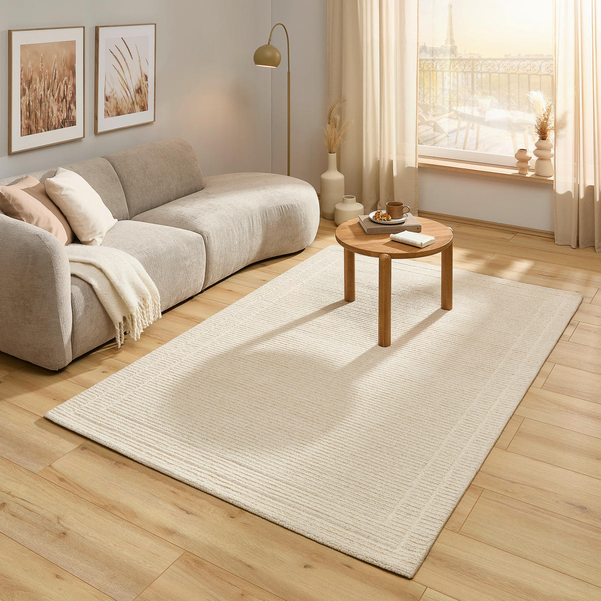 LÄUFER 70/250 cm  - Elfenbein, Natur, Textil (70/250cm) - Novel