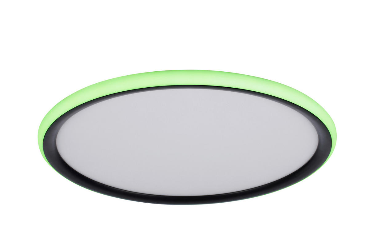 LED-DECKENLEUCHTE Rovinj 40/3,5 cm   - Schwarz, LIFESTYLE, Kunststoff (40/3,5cm) - Novel