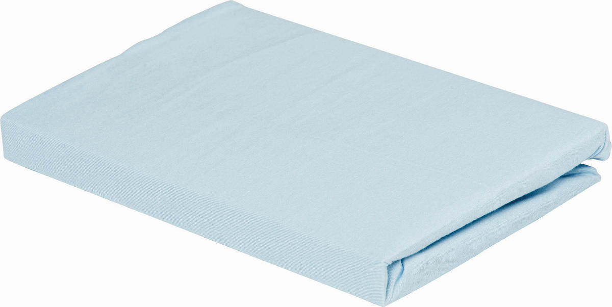 OTROŠKA NAPENJALNA RJUHA      40/90 cm      svetlo modra  - svetlo modra, Basics, tekstil (40/90cm) - Träumeland
