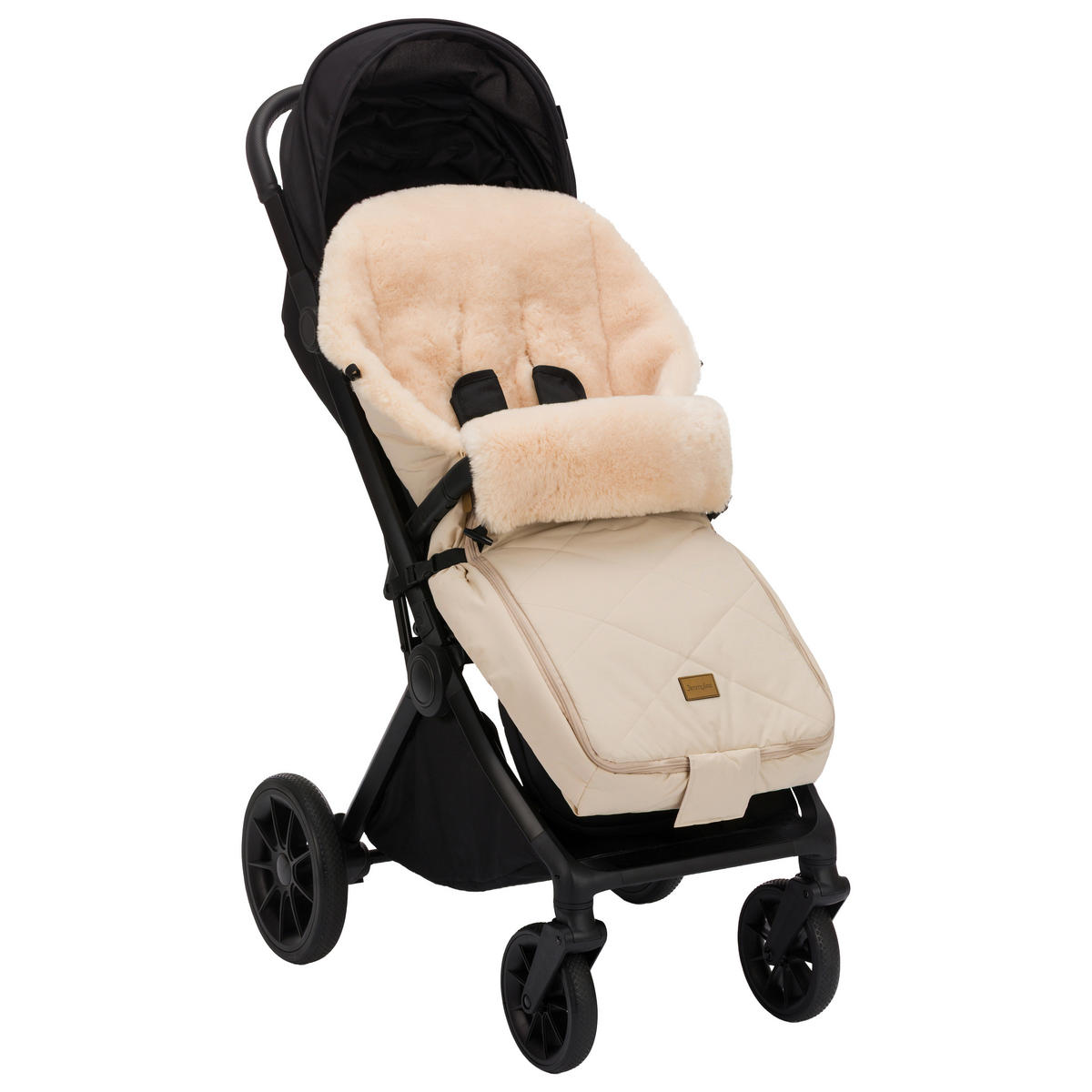 BUGGY-FUSSSACK Vegan  - Naturfarben, Trend, Kunststoff/Textil (50/100cm) - Jimmylee