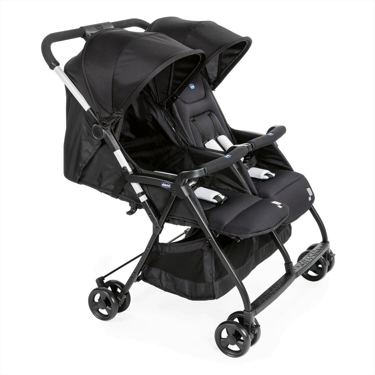 ZWILLINGSWAGEN OHLALÀ TWIN  - Schwarz, Basics, Metall (78/101/88cm) - Chicco