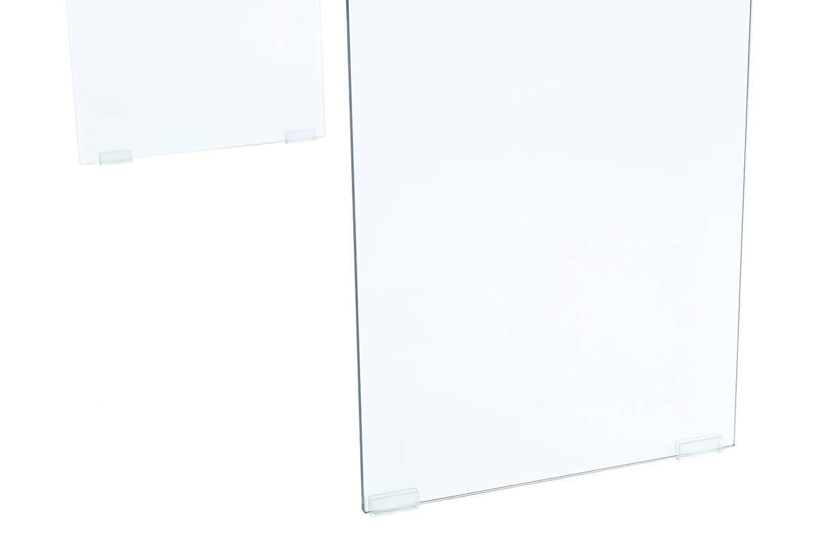 BEISTELLTISCH 32/110/75 cm Schwarz rechteckig  - Klar/Schwarz, Basics, Glas/Holzwerkstoff (32/110/75cm) - Kayoom