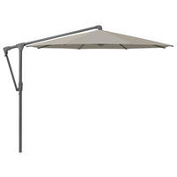 AMPELSCHIRM 300 cm Grau  - Anthrazit/Grau, Design, Textil/Metall (300/300cm) - Glatz