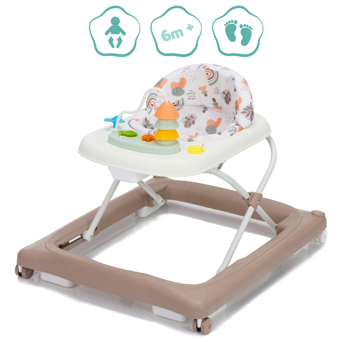LAUFLERNWAGEN - Mokka, Basics, Kunststoff/Textil (59/68/57cm) - My Baby Lou