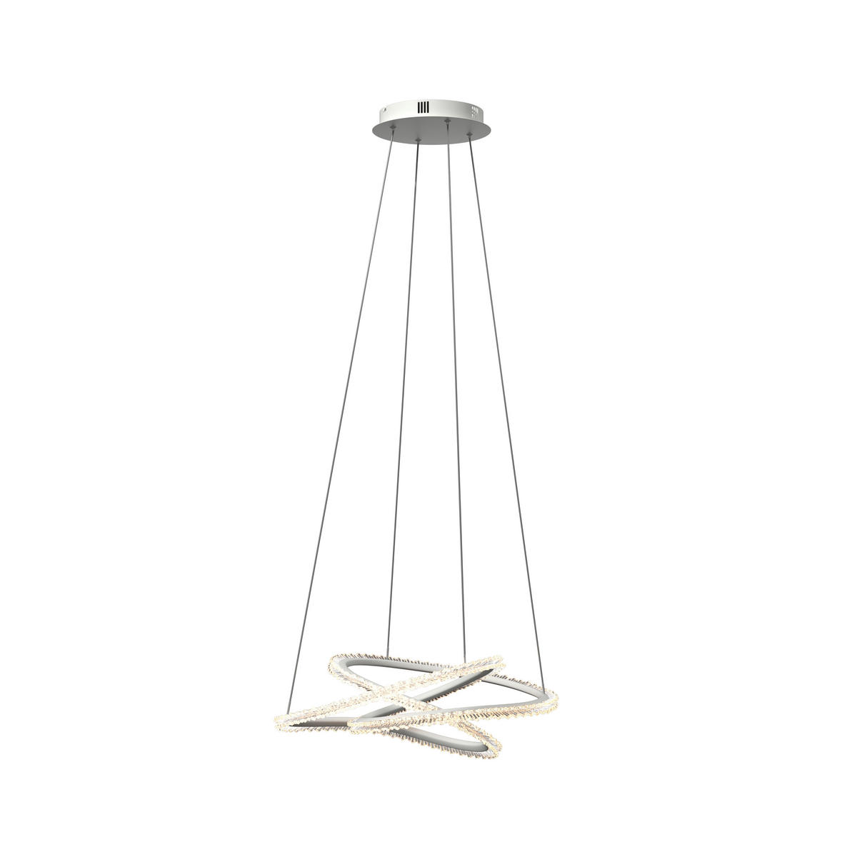 LED-HÄNGELEUCHTE Oxford 55/120 cm   - Weiß, Basics, Kunststoff/Metall (55/120cm) - Novel