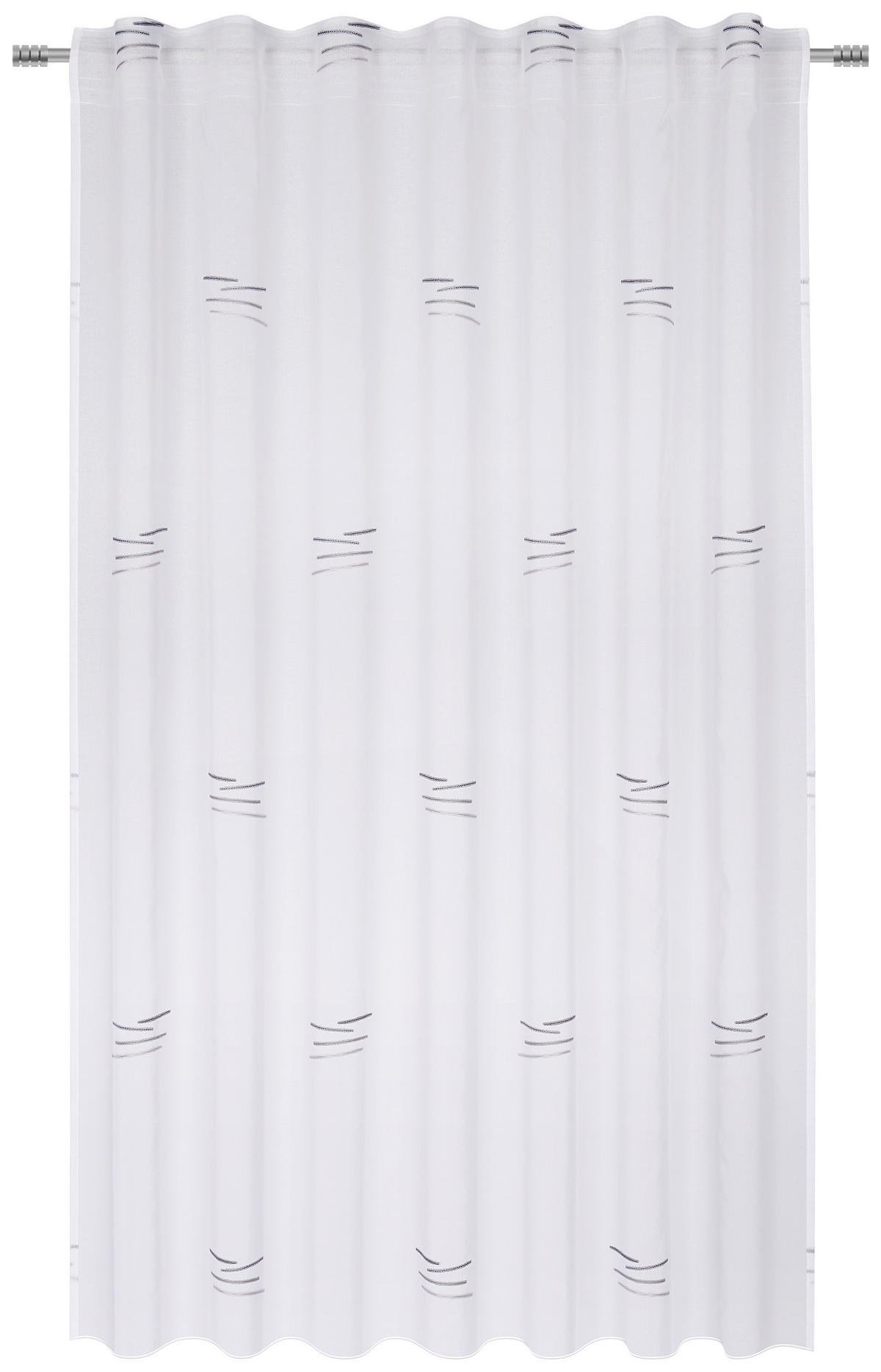 GOTOVA ZAVESA bela, siva  140/180 cm  - siva/bela, Konvencionalno, tekstil (140/180cm) - Esposa