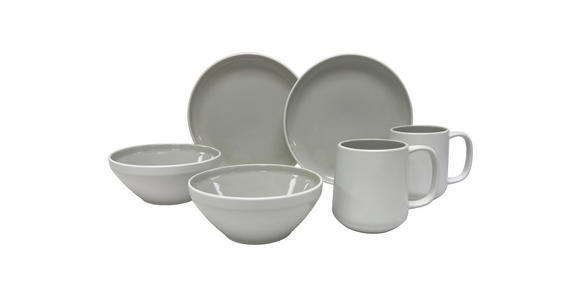 FRÜHSTÜCKSSERVICE Sandfarben LEVANTO 6-teilig 2 Personen  - Sandfarben, Design, Keramik - Novel