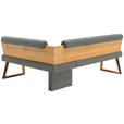 ECKBANK 165/215 cm  in Hellgrau, Wildeiche  - Wildeiche/Hellgrau, Design, Holz/Textil (165/215cm) - Venda
