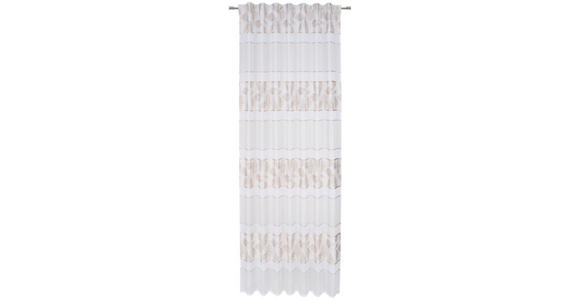 FERTIGVORHANG transparent  - Beige, KONVENTIONELL, Textil (140/245cm) - Esposa