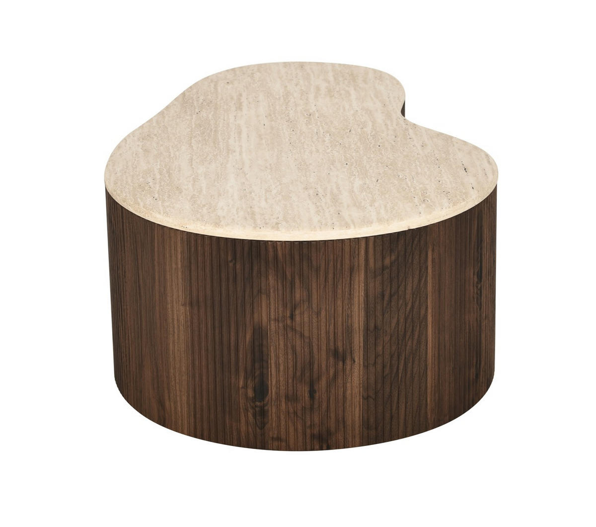 COUCHTISCH 90/60/34 cm Freiform Walnussfarben  - Walnussfarben, Design, Holzwerkstoff (90/60/34cm) - MID.YOU