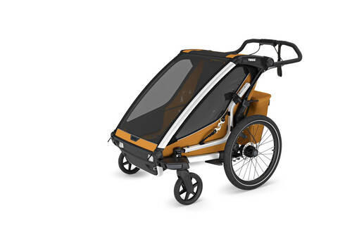 FAHRRADANHÄNGER   Chariot Sport2 dbl  - Dunkelgelb, Basics, Textil/Metall (88/34/73cm) - Thule
