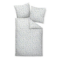 POSTELJNINA 135/200 cm bombažni flanel žajbljevo zelena  - žajbljevo zelena, Konvencionalno, tekstil (135/200cm) - Janine