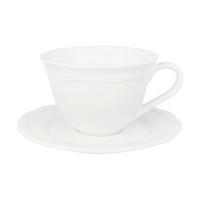 ŠÁLEK S PODŠÁLKEM  - bílá, Basics, keramika (14.1/7.4/14.1cm)