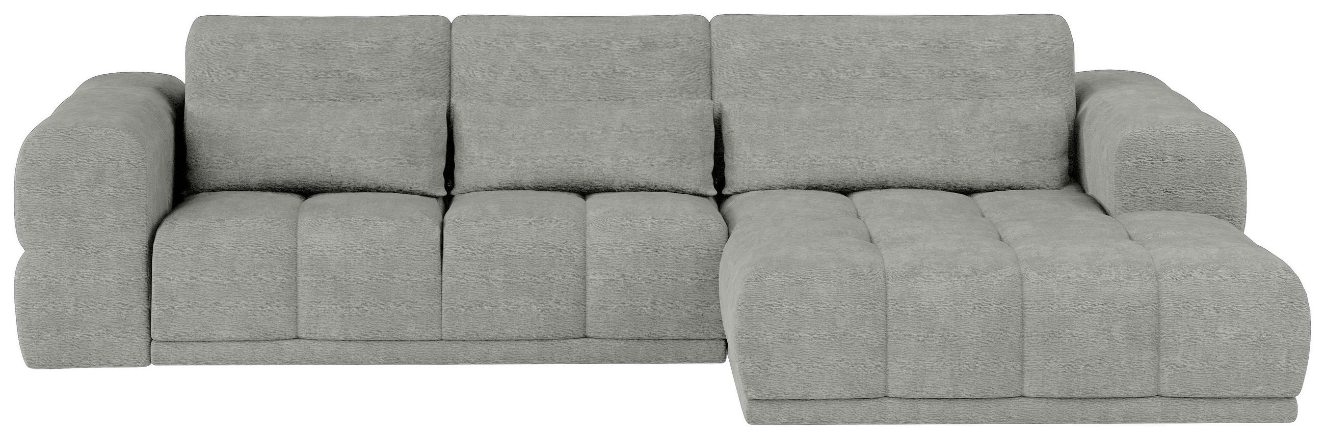 HÖRNSOFFA i chenille greige  - greige/svart, Klassisk, textil/plast (290/203cm) - MID.YOU