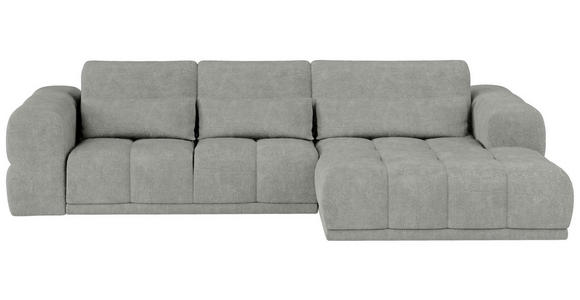 ECKSOFA Greige Chenille  - Greige/Schwarz, KONVENTIONELL, Kunststoff/Textil (290/203cm) - Carryhome