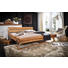 BALKENBETT Wildkernbuche massiv 180/200 cm - Edelstahlfarben/Buchefarben, Trend, Holz/Metall (180/200cm) - Linea Natura