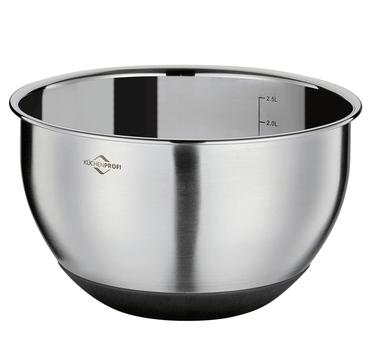 SCHÜSSEL DELUXE   - Transparent/Silberfarben, Basics, Kunststoff/Metall (20/13cm) - KÜCHENPROFI