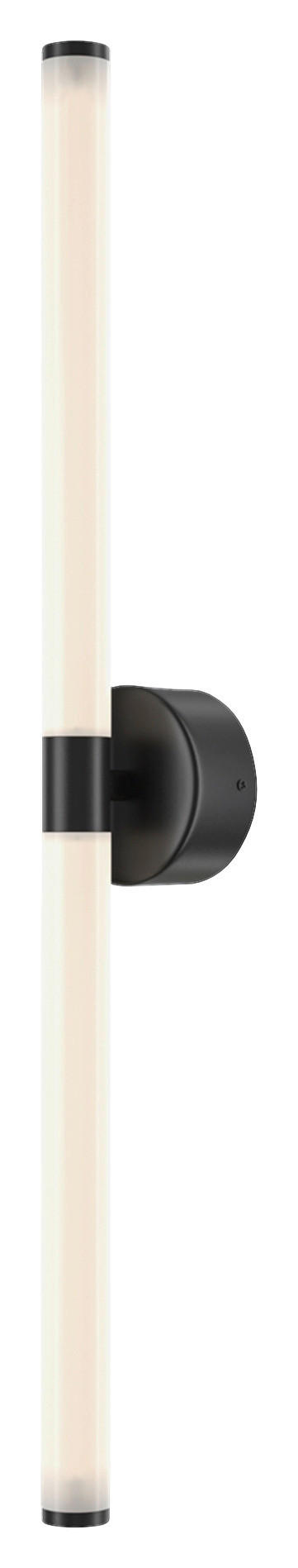 NÁSTENNÉ SVIETIDLO, 3/63 cm  - čierna, Basics, kov/plast (3/63cm) - MAYTONI