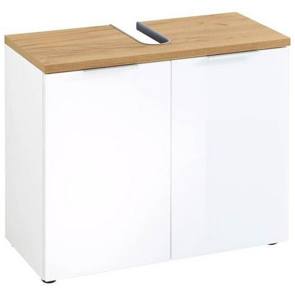 Waschbeckenunterschrank Gw-Pescara B: 70 cm Weiß Dekor