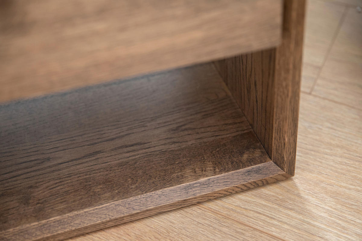NACHTSCHRANK 50/35/35 cm Eiche massiv  - Eiche dunkel, MODERN, Holz (50/35/35cm) - Linea Natura