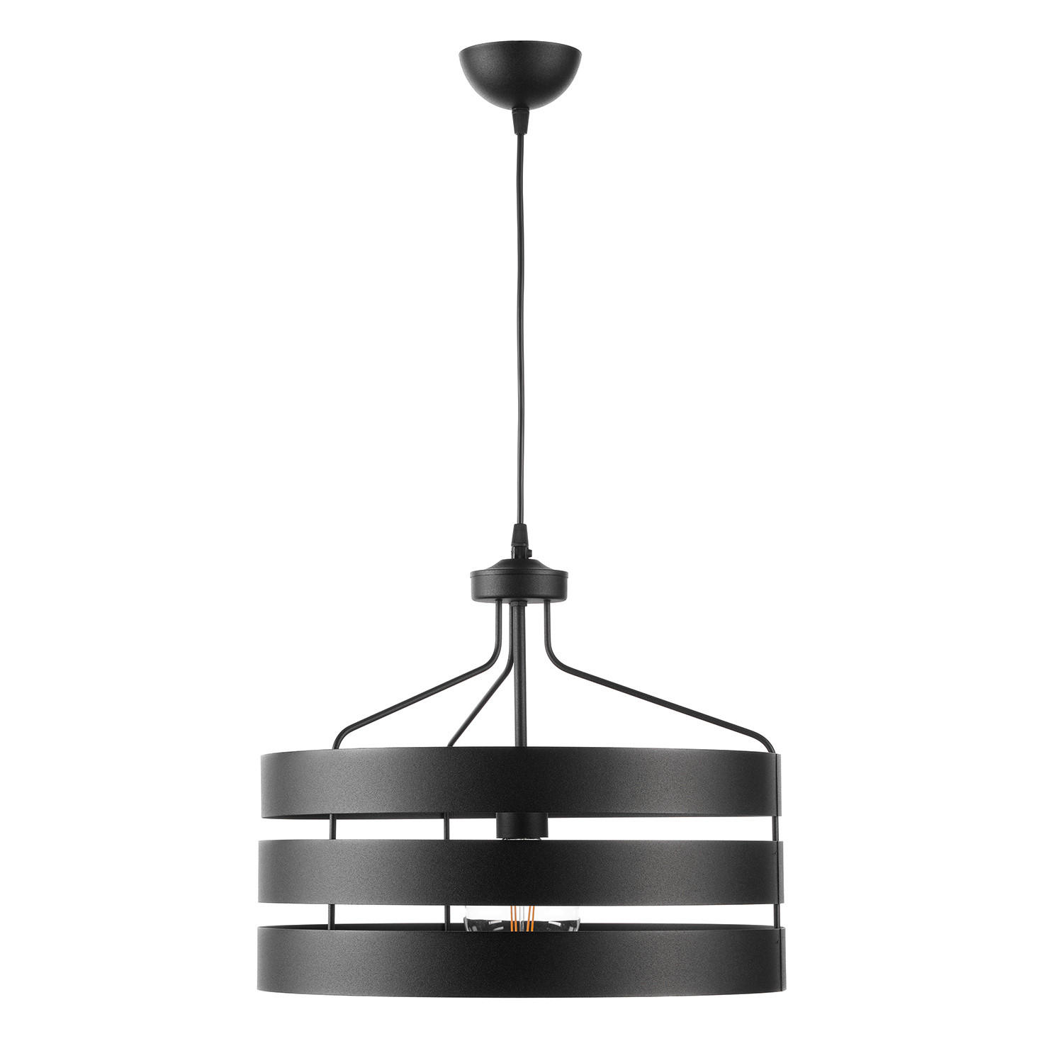 PENDELLEUCHTE 45/120 cm   - Schwarz, Design, Metall (45/120cm)