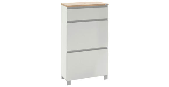 GARDEROBE 6-teilig in 270/195/40 cm - Eichefarben/Silberfarben, Design, Holz/Holzwerkstoff (270/195/40cm) - Dieter Knoll