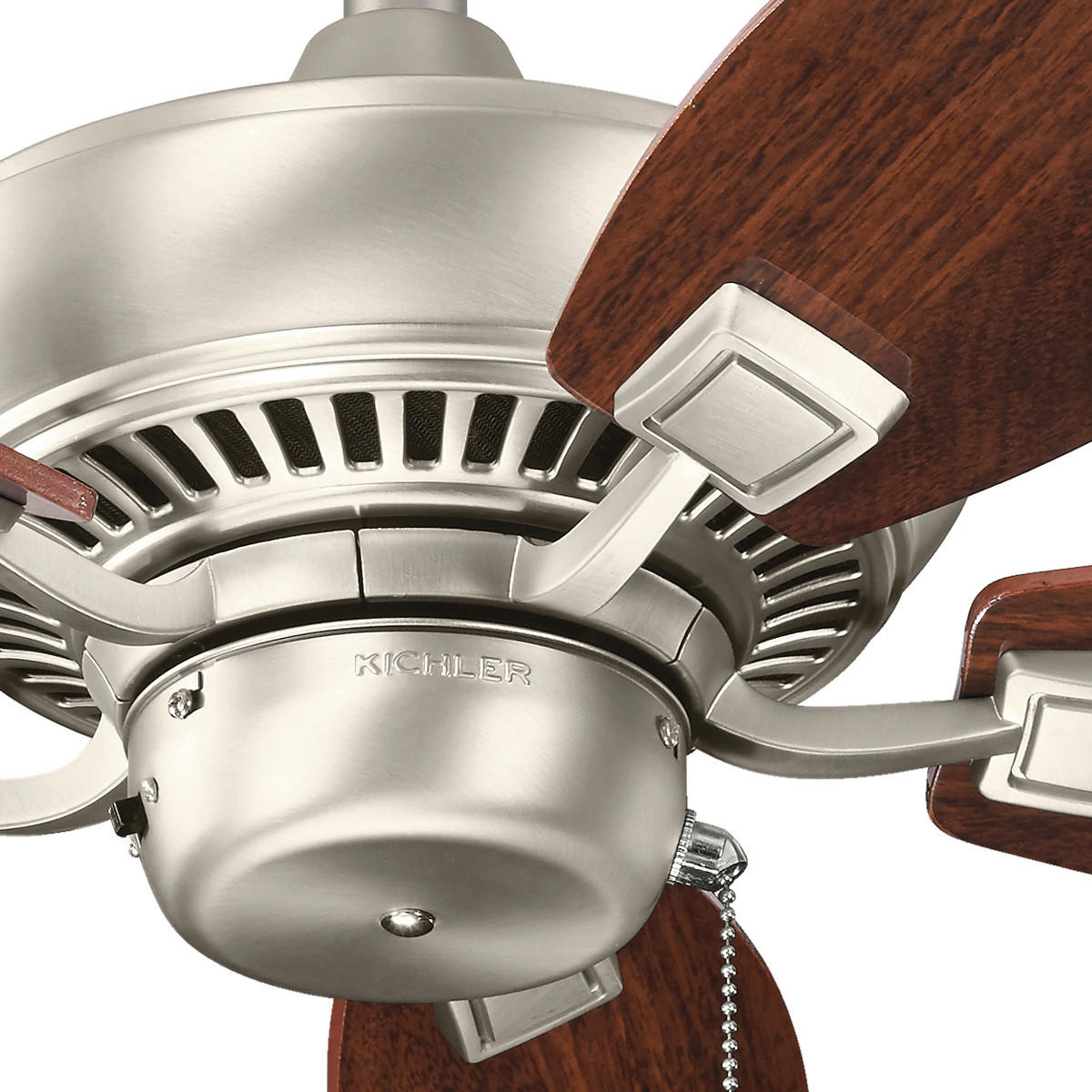 TAKFLÄKT Canfield 76/38 cm  - körsbärsfärgad/valnötsfärgad, Basics, metall/trä (76/38cm) - Elstead Lighting